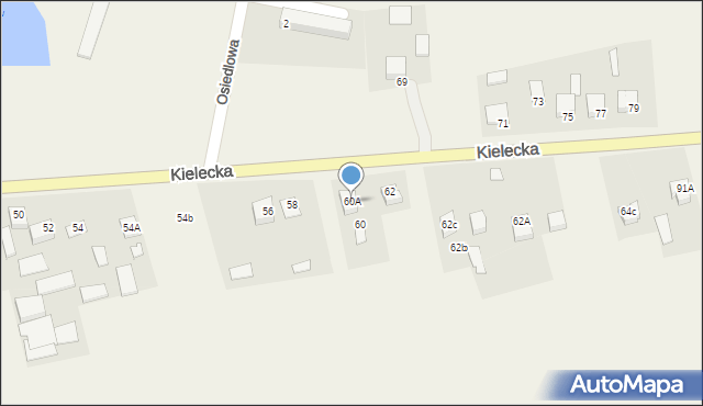 Promnik, Kielecka, 60A, mapa Promnik