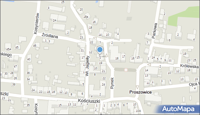 Proszowice, Kilińskiego Jana, płk., 1, mapa Proszowice