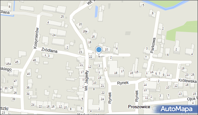 Proszowice, Kilińskiego Jana, płk., 7, mapa Proszowice