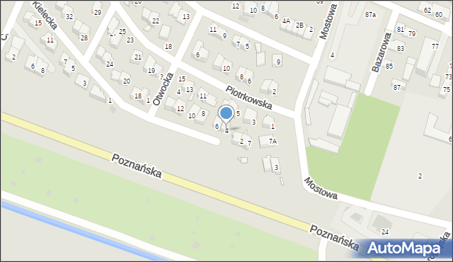 Pruszków, Kielecka, 4, mapa Pruszków