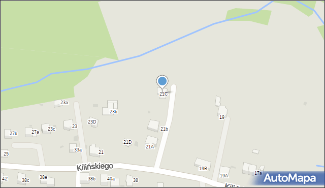 Rabka-Zdrój, Kilińskiego Jana, płk., 21C, mapa Rabka-Zdrój