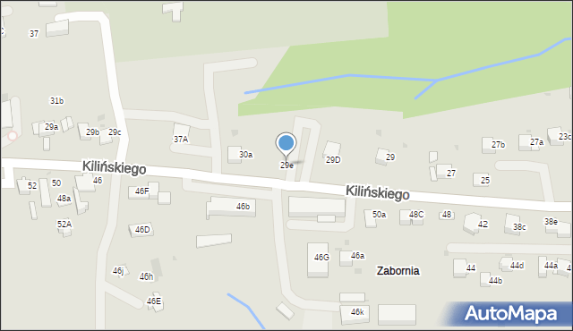 Rabka-Zdrój, Kilińskiego Jana, płk., 29e, mapa Rabka-Zdrój