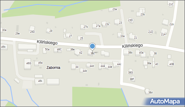 Rabka-Zdrój, Kilińskiego Jana, płk., 38c, mapa Rabka-Zdrój