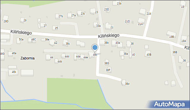 Rabka-Zdrój, Kilińskiego Jana, płk., 44c, mapa Rabka-Zdrój