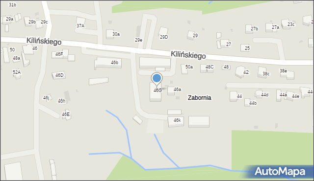 Rabka-Zdrój, Kilińskiego Jana, płk., 46G, mapa Rabka-Zdrój