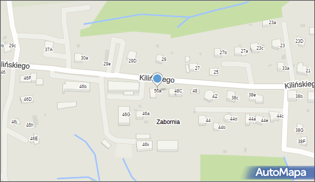 Rabka-Zdrój, Kilińskiego Jana, płk., 50a, mapa Rabka-Zdrój