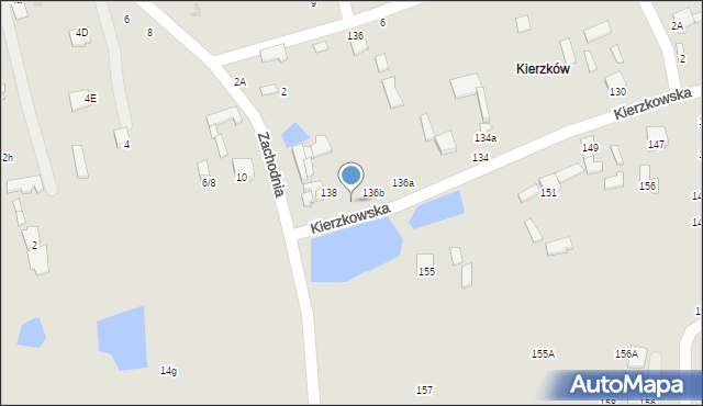 Radom, Kierzkowska, 136c, mapa Radomia