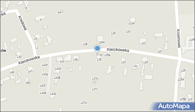 Radom, Kierzkowska, 137, mapa Radomia