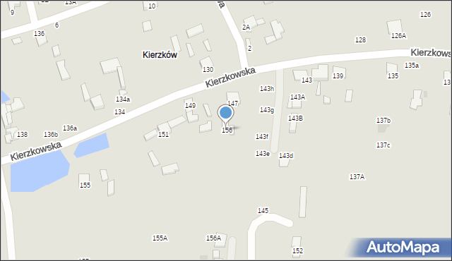 Radom, Kierzkowska, 156, mapa Radomia