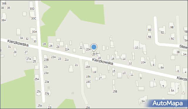 Radom, Kierzkowska, 20, mapa Radomia