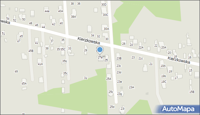 Radom, Kierzkowska, 27a, mapa Radomia