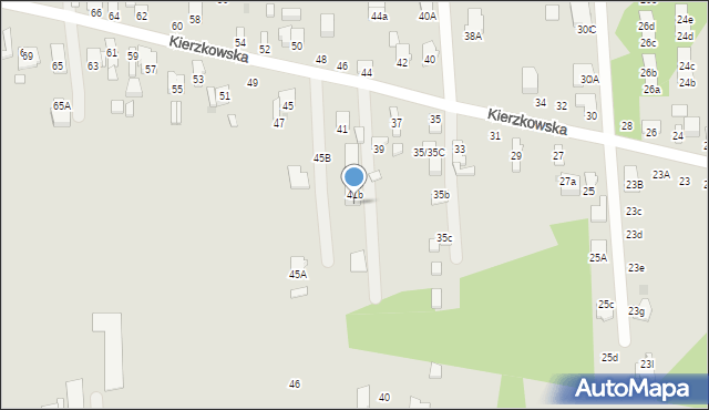 Radom, Kierzkowska, 41A, mapa Radomia