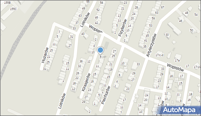 Radzionków, Kirasjerów, 7, mapa Radzionków