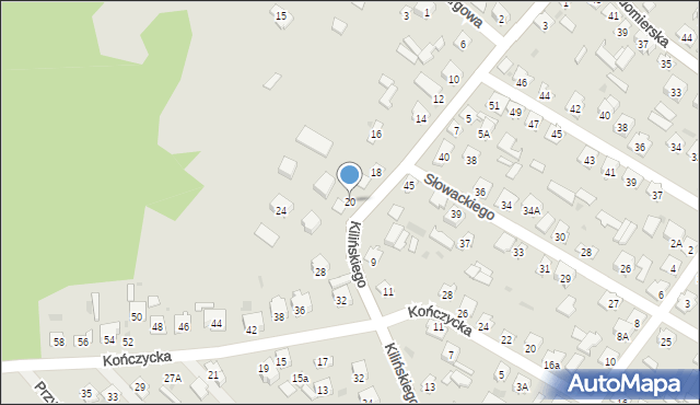 Rudnik nad Sanem, Kilińskiego Jana, płk., 20, mapa Rudnik nad Sanem