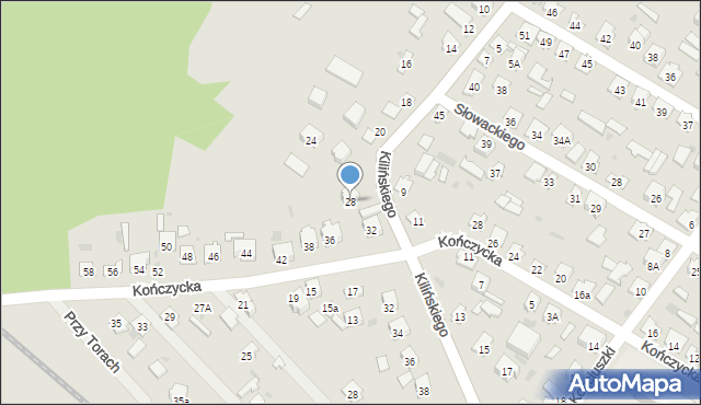 Rudnik nad Sanem, Kilińskiego Jana, płk., 28, mapa Rudnik nad Sanem