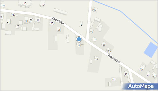 Rzeczyca, Kitowicza Jędrzeja, ks., 40, mapa Rzeczyca