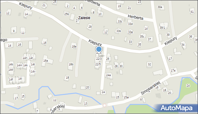 Rzeszów, Kiepury Jana, 22/2, mapa Rzeszów