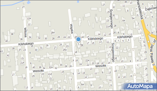 Siemiatycze, Kilińskiego Jana, płk., 21, mapa Siemiatycze