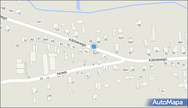 Siemiatycze, Kilińskiego Jana, płk., 73, mapa Siemiatycze