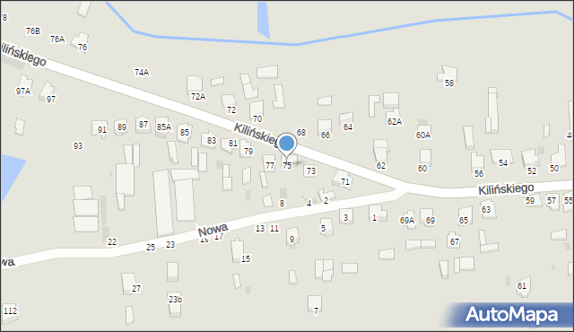 Siemiatycze, Kilińskiego Jana, płk., 75, mapa Siemiatycze