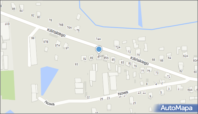 Siemiatycze, Kilińskiego Jana, płk., 87, mapa Siemiatycze