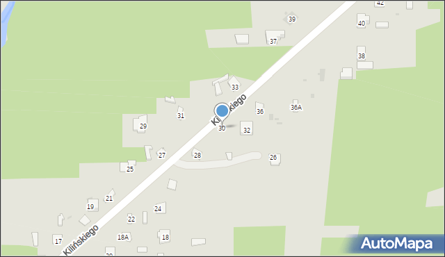 Skarżysko-Kamienna, Kilińskiego Jana, płk., 30, mapa Skarżysko-Kamienna