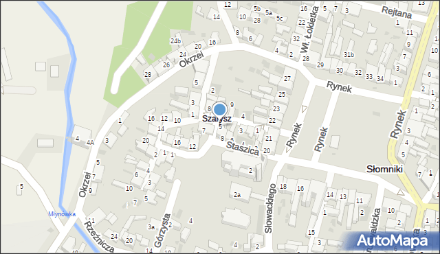 Słomniki, Kilińskiego Jana, płk., 5, mapa Słomniki