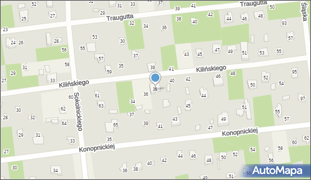 Sokolniki-Las, Kilińskiego Jana, płk., 38, mapa Sokolniki-Las