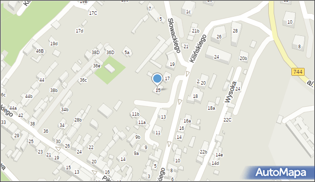 Starachowice, Kilińskiego Jana, płk., 15, mapa Starachowic
