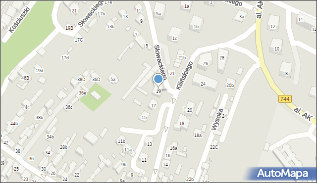 Starachowice, Kilińskiego Jana, płk., 19, mapa Starachowic