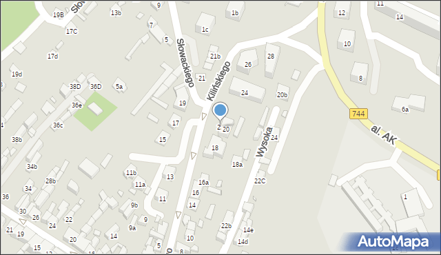 Starachowice, Kilińskiego Jana, płk., 22, mapa Starachowic