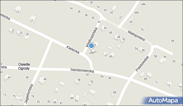 Staszów, Kielecka, 43A, mapa Staszów