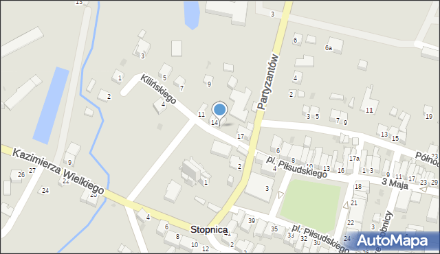 Stopnica, Kilińskiego Jana, płk., 15, mapa Stopnica