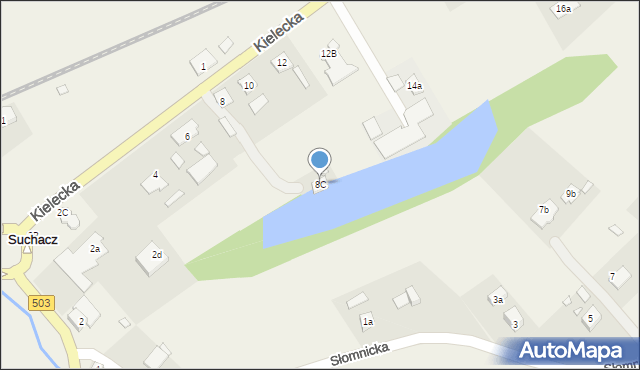 Suchacz, Kielecka, 8C, mapa Suchacz