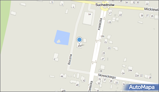 Suchedniów, Kielecka, 40d, mapa Suchedniów