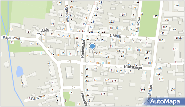 Szydłowiec, Kilińskiego Jana, płk., 3a, mapa Szydłowiec