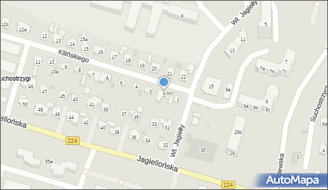 Tczew, Kilińskiego Jana, płk., 2, mapa Tczew