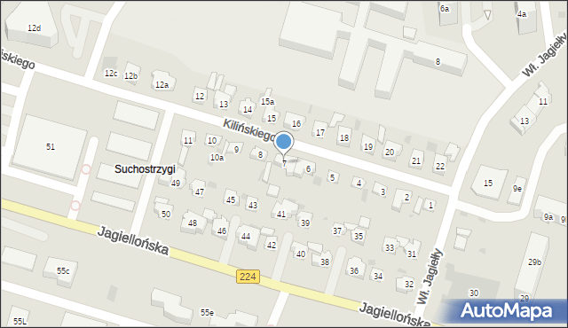 Tczew, Kilińskiego Jana, płk., 7, mapa Tczew