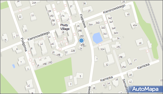 Warszawa, Kiersnowskiego Krzysztofa, 24A, mapa Warszawy