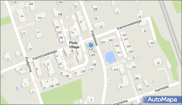 Warszawa, Kiersnowskiego Krzysztofa, 26C, mapa Warszawy