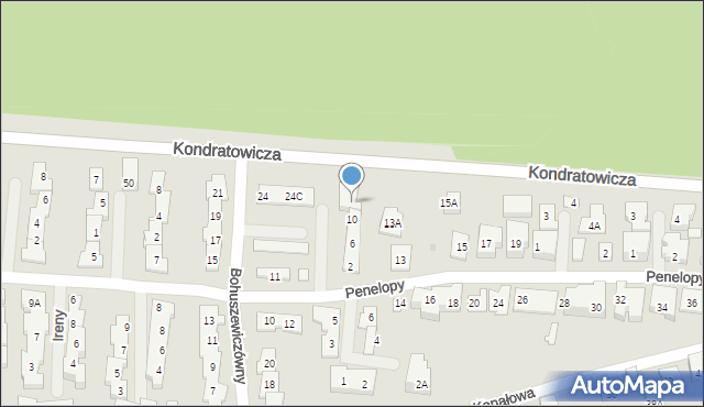 Warszawa, Kingi, 12, mapa Warszawy