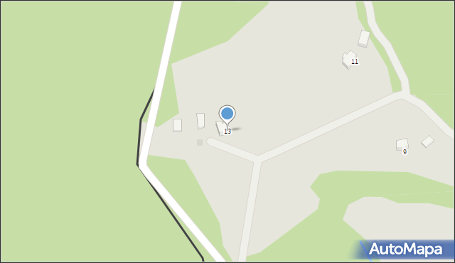 Wisła, Kiczerowska, 13, mapa Wisła