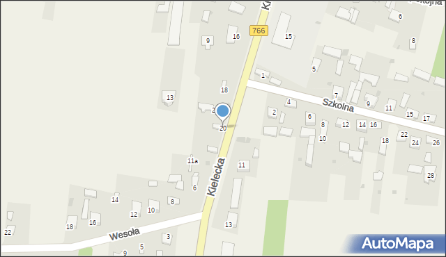 Włoszczowice, Kielecka, 20, mapa Włoszczowice