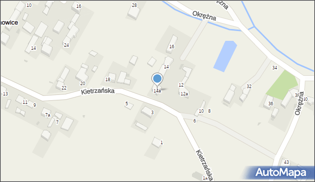 Wojnowice, Kietrzańska, 14a, mapa Wojnowice