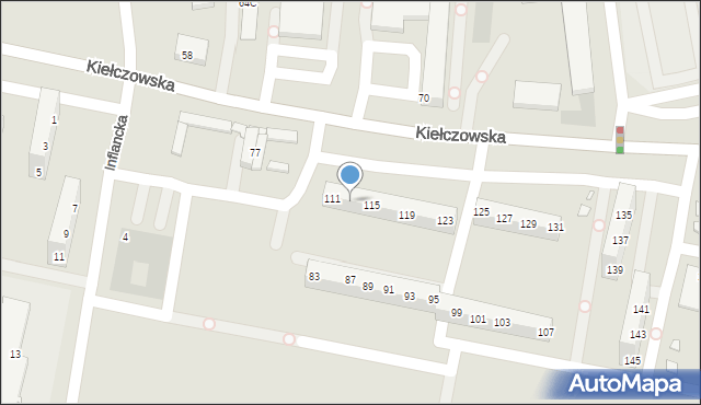 Wrocław, Kiełczowska, 113, mapa Wrocławia