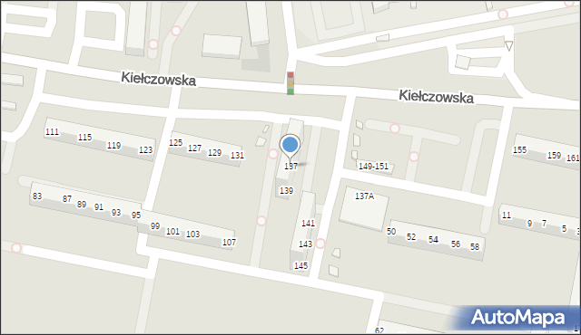 Wrocław, Kiełczowska, 137, mapa Wrocławia