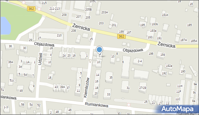 Wrocław, Kiemliczów, 6, mapa Wrocławia