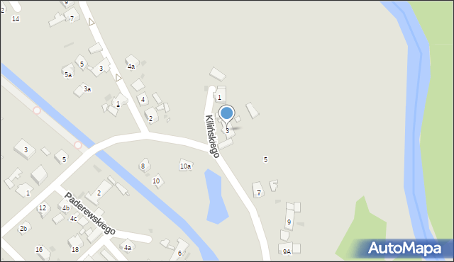 Zawadzkie, Kilińskiego Jana, płk., 3, mapa Zawadzkie