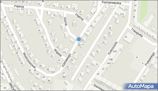 Zgorzelec, Kilińskiego Jana, płk., 23, mapa Zgorzelec