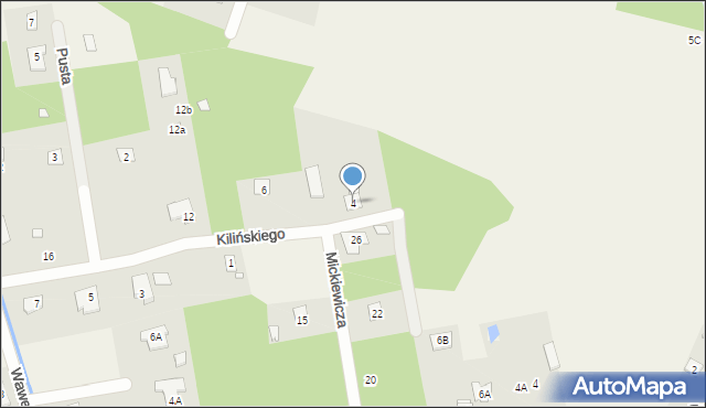Złotokłos, Kilińskiego Jana, płk., 4, mapa Złotokłos